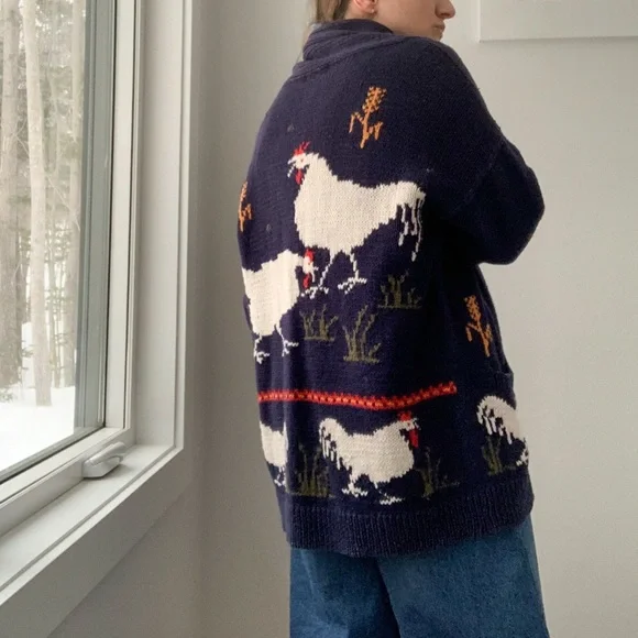 EAGLES EYE rooster cardigan - Picture 10 of 13